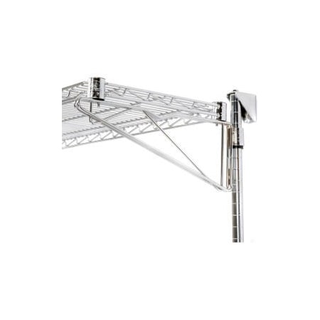 Global Equipment Nexel    Chrome Wall Mount Wire Shelf - Additional Level 30"W x 24"D 798092